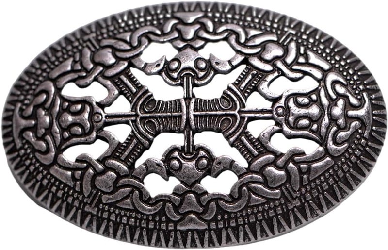 LANGHONG Norse Viking Brooch For Men Turtle Brooch Talisman Jewelry, Gift For Men - Image 1